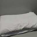 Flat Ultra Thin Bed Pillows Queen Size Pillow Set of 2 Extra Soft Down Alternative for Stomach Side Back Sleeper White 20x30inches