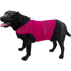 Comfort Dog Anxiety Relief Coat, Dog Anxiety Calming Vest Wrap for Thunderstorm,Travel,Fireworks,Vet Visits,Separation XS Small Medium Large XL Dog (XL,Rose)