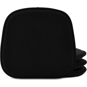 Shinnwa Dining Chair Cushions 2 Pack, Non Slip Indoor Chair Pads, U-Shaped Kitchen Seat Cushions, Set of 2, 15 x 16 Inches, Black