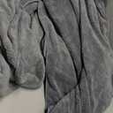 Ultra Soft Bath Towel Set of 4, Grey Extra Large Textured Microfiber Luxury Towels 35x70 in, Quick Dry, Highly Absorbent, Fluffy, Oversized, for Bathroom Shower Pool Hotel Beach (Dark Gray)
