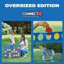 EastPoint Oversized Connect 4 Lawn Game, Oversized Edition, Blue, 42 Pieces