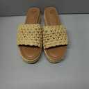 SWEET LIFE Raffia Platform Sandal Slides Shoes Size 10