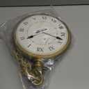 Nicky Bigs Novelties Jumbo Clock Necklace Prop 10 Oversized Clock on 16 Chain White Rabbit Flavor HipHop Costume Accessory Lightweight Plastic Cosplay Halloween Decoration