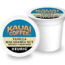 Kauai Coffee K-Cup Pods for Keurig Brewers  Arabica Coffee, 10% Hawaiian  Medium Roast, Vanilla Beans with Toasted Macabamia Nuts  Vanilla Macadamia Nut, 1 Pack of 48 Single Serve K-Cups