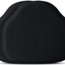Shinnwa Windsor Chair Cushions 2 Pack, Non Slip Chair Pads for Dining Room, Farmhouse Kitchen Seat Cushion, Set of 2, 17 x 15.5 inches, Black