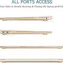 Mektron for MacBook Air 13 Inch Case 2022, 2021-2018 Release A2337 M1 A2179 A1932, Clear Plastic Hard Shell Cover with 13.3" Retina Display Touch ID, Clear Peach Fuzz