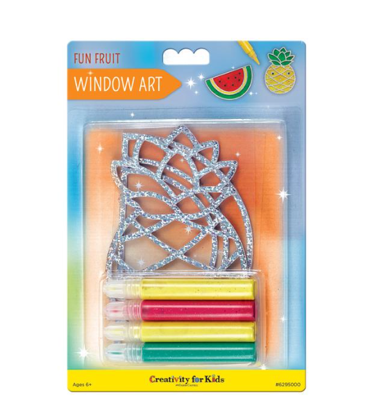 Window Art: Fun Fruits - Ages 6+, 2 Pack