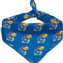 NCAA Officially Licensed Bandana for Dogs and Cats | Fits Pets Great Gift Idea | Easy-to-Tie (Small, Kansas Jayhawks)