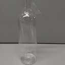 WUWEOT 12 Pack Plastic Wine Bottles, 750ml Clear Empty Bordeaux-Style Liquor Bottles with Screw Lid and Shrink Capsules Caps