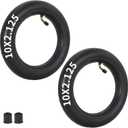 RUTU 10x2.125 Inner Tube 10x1.95/2.0/2.125 Compatible with Electric Balance Scooter Kid's Bike Bicycle Trike Tricycle Stroller Tire Tubes with 45 Angled Valve 2 Pack