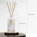 Vanilla Reed Diffuser, 7.4oz(220ml) Orange Blossom Black Pepper Amber Essential Oils, Air Freshener for Home with Willow Branches Decor, Long Lasting Fragrance for Bathroom, Office (1-Pack)