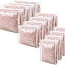 Sotiff 12 Pcs Clear Vinyl Storage Bag with Zipper 3 Sizes Durable Zippered Sweater Storage Bags Large Capacity Clothes Organizer Avoid Dust Dirt for Clothing Bedding Blankets Comforters Organize