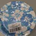 60Pcs Hibiscus Party Paper Plates for Summer Hibiscus Party Decorations 7in Hawaiian Dessert Plates Disposable Tableware Dinnerware Set for Summer Beach Birthday Party Decoration Pool Party Supplies