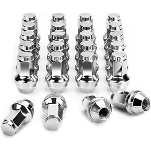 M14x2.0 OEM Lug Nuts Fit 2000-2014 Ford F150, 24PCS One Piece Design Factory Style M14-2.0 Wheel Lug Nuts for Expedition Lincoln Navigator Replacement Ford OE Stock 4L3Z1012A 7L1Z1012A Lugs Anti-Rust