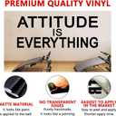 2 x AnFigure Inspirational Wall Decals Gym Office Motivational Quotes Wall Stickers Sports Workout Fitness Workplace Business Art Vinyl Home Decor Attitude is Everything 23"X9"