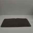 Cat Litter Mat - 23.2" x 14.6" Small Litter Box Mat with Double Layers, Urine-Proof and Non-Slip Litter Trapping Mat, Easy to Clean Kitty Litter Mats for Floor, Scatter Control, Grey