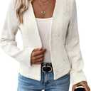 Work Blazer Jacket for Women 2024 White Spring Jackets Business Casual Attire Tops Womens Work Office Professional Clothes Outfits Interview Top Women's Suit Blazers Jacket, White Large