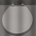 BEMIS 500EC 390 Toilet Seat with Easy Clean & Change Hinges, 1 Pack Round, Cotton White