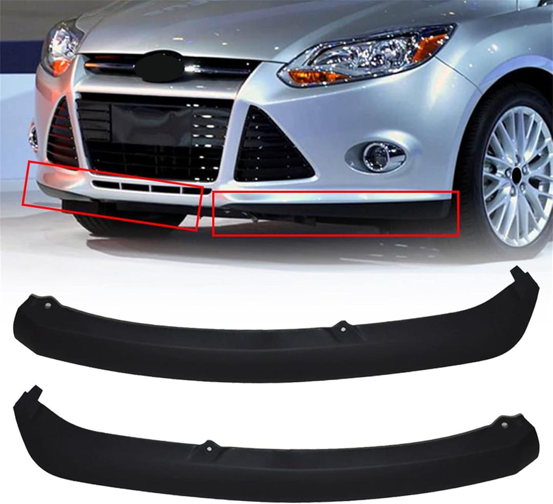 RainMan S Left & Right Front Bumper Lower Trim Panel Spoiler Replacement for Focus 2012-2014 Black CP9Z17626A CP9Z17626B
