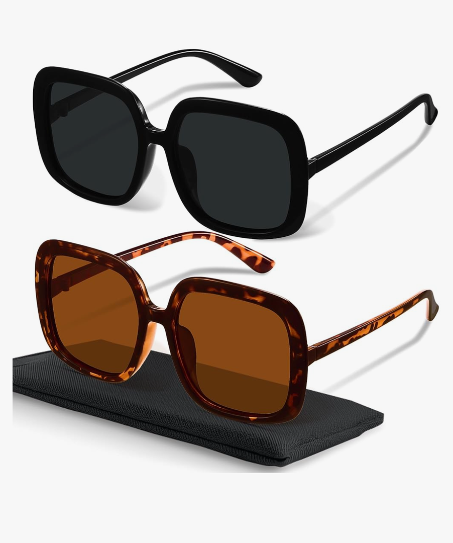 miyya Oversized Polarized Sunglasses Women, Trendy Retro Sun Glasses for Women 2025, Oversized Shades