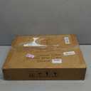 Adjustable Height TV Tray Table with Bumper Rounded Corner Design & Flip-top Side Table for Bedroom, Living Room, Bathroom and Study, End Table for Eating, Dinner or Laptop, Black