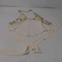 Verdusa Women's Sequin Beaded Boho Halter Tops Rave Club Tie Backless Babydoll Tops, Small, Apricot 