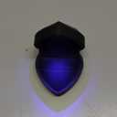 Luxury LED Lighted Engagement Ring Box - Heart Shaped Elegant Black Ring Case for Wedding Rings, Perfect for Proposal, Anniversary, Ceremony, and Gift Giving