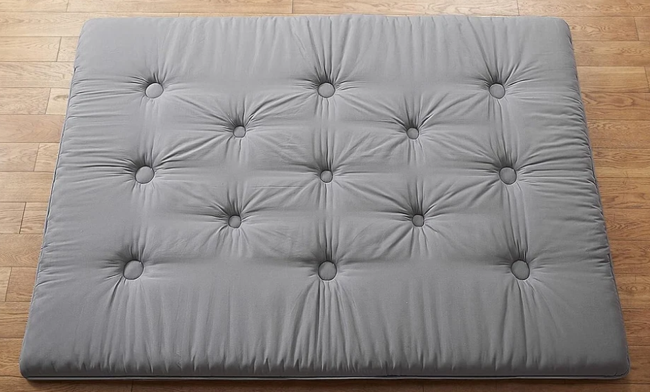 FuwaFuwa Japanese Futon Mattress Floor Roll Up, Sleep Mat Foldable Camping Pad for Adult Full
