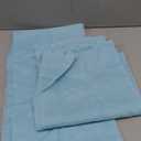 Elegant Comfort 2-Piece Sheer Panel with 2inch Rod Pocket - Window Curtains 40-inch Width X 84-inch Length, Light Blue