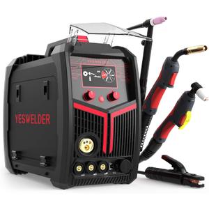 YESWELDER Plasma Cutter Welder Combo Gas MIG/Gasless MIG/Lift TIG/Stick/CUT 5 in 1 Welding Machine FIRSTESS MP200 Multi Process Welder