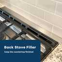 30" Slide-in Range Rear Filler Kit,Range Gap Filler, Stainless Steel Back Gap Cover for Stove, Stove Trim Kit Between Stove and Backsplash.
