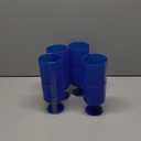 TarHong Mesa Premium Plastic Drinkware Stacking Beverage/Goblet, 15 Ounce, Cobalt Blue, Set of 6