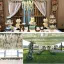 Artificial Wisteria Hanging Flowers Fake Wisteria Flower Garland Silk Vines Rattan Decor for Home Wedding Arch Wall Garden Greenery Bedroom Outdoor Office Party Decoration (36, White)