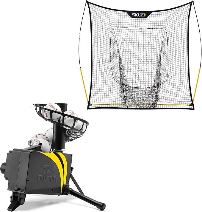 SKLZ Catapult Soft Toss Baseball Pitching Machine for Batting and Fielding