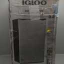 Igloo 3.2 Cu.Ft. Single Door Compact Refrigerator with Freezer - Slide Out Glass Shelf, Perfect for Homes, Offices, Dorms - Platinum