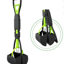 Pooper Scooper, Foldable Dog Poop Waste Pick up Shovel with Long Handle High Strength Material and Spring 