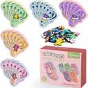 2 x 30 Packs Party Favors for Kids, Valentines Day Gifts for Classroom with 30 Cards,Shoe Charms Shoe Decorations with Assorted Cute Designs for Girls Boys Clogs