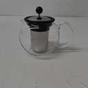 Bodum 1801-16 ASSAM Tea Press, Permanent Filter, Glass Handle, 1.0 L/34 oz) - Black/transparent