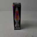 Lava Lite 21250400US2125 Lava The Original Silver Base Lamp with Yellow Wax in Purple Liquid, 14.5", Yellow/Purple