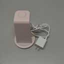 Anlmz 3 in 1 Charging Station for iPhone, Wireless Charger for iPhone 17 16e 16 15 14 13 12 11 X Pro Max & Apple Watch - Charging Stand Dock for AirPods (Pink)