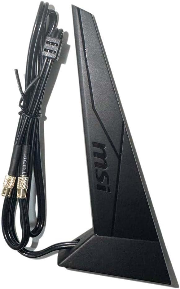 High Gain 9DBI WiFi 7 6e Antenna Magnetic Base with New Interface for MSI X870 B850 Z890 Motherboard Replaceable Dual Band EZ Connector Wi-Fi 7 Antennas for Gaming PC Desktop Computer