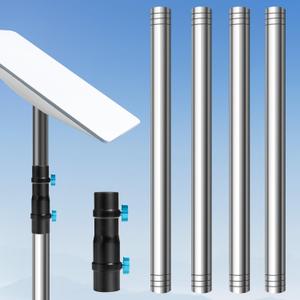 Starlink Pole Mount, Starlink RV Mount Kit Features a Durable 1.5'' Diameter Pole, 7ft Starlink Ground Pole Mount, Starlink Gen 2 Pipe Adapter Included, 4-section