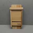 Bat House - Handcrafted Bat Box for Outside from Cedar Wood - Weatherproof Bat Houses for Outdoors - Bat Boxes Designed to Attract Bats - Easy for Bats to Land and Roost (Natural, One Chamber)