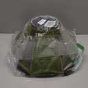 Tristan Home Premium Classic Victorian Style Bell Shape Scallop Large Velvet Lamp Shade with Tassels and Fringe (Olive Green), 16inch Width, 12inch Height (Including Fringe), Large