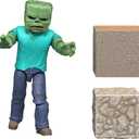 Mattel Minecraft Action Figure & Accessories Set, Zombie Posable Character Collectible Inspired by a Minecraft Movie, 3.25-inch Scale