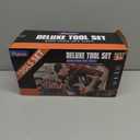 Kids Tool Set  48 Piece Toddler Tool Set with Electronic Toy Drill& Tool Box,Pretend Play Kids Toys,Construction Kits Toys for Kids Ages 3 4 5 Years Old, Toddler Boy (Orange)