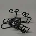 MOCOUM 4 Pack Wall Mount Plate Display Stands, Medium Wall Easel Holder Plate Hanger Vertical Plate Stand Holders, Wall Display Picture Frame Stand for Decorative Plates, Arts (Circle, 6 inch)