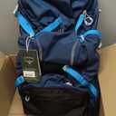 Osprey Hikelite 32L Lightweight Hiking Backpack - Durable Travel Daypack with Rain Cover for Men and Women, Atlas Blue, S/M