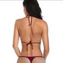 SHERRYLO Micro Bikini Extreme G String Thong Bikinis Sexy Mini Bathing Suit for Women Womens Swimsuits Microkini Swimsuit (Brown, M)