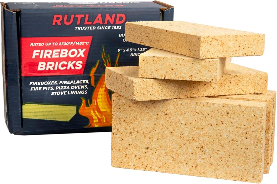 Rutland Products Fire Brick, 6 Count, Pack of 1 (Tan)